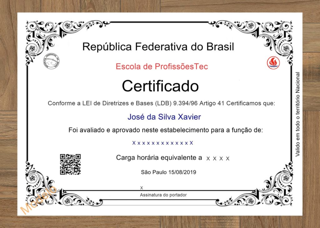 Certificado De Competência - Compre Hoje